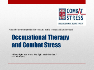 Occupational Therapy & Combat Stress: Veteran Mental Health
