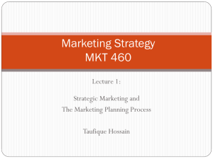 Marketing Strategy: Planning Process & Core Concepts