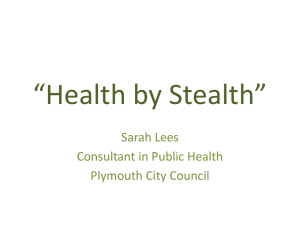 Sarah Lees - Health by Stealth