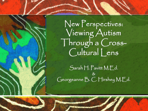 Viewing Autism Through a Cross-Cultural Lens (Pavitt & Hirshey)