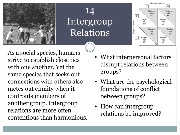 Intergroup Relations