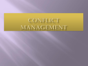 Conflict Management