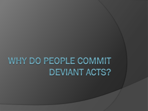 Sociological Perspectives on Deviance