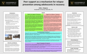 Peer Support & Relapse Prevention in Adolescent Recovery