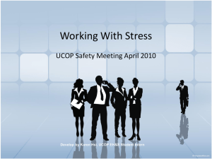 Working With Stress