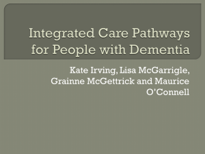Integrated Care Pathways for People with Dementia