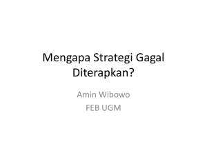 Mengapa Strategi Banyak yang Gagal Diterapkan