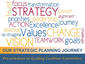 DofM Strategic Planning Journey Plan