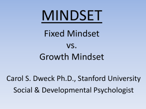MINDSET - CEP955-Summer-2013