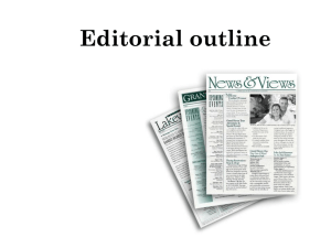 Editorial Presentation