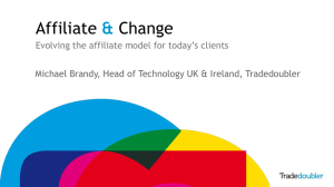 Evolving the affiliate model for today`s clients