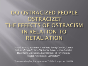 Do ostracize people ostracize