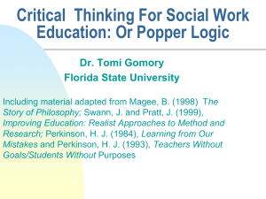 Critical Thinking for Social Workers