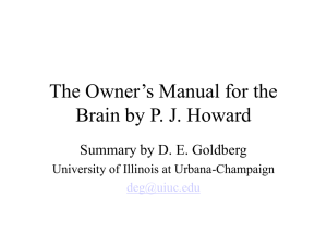 Owner`s Manual for the Brain DEG 3-04