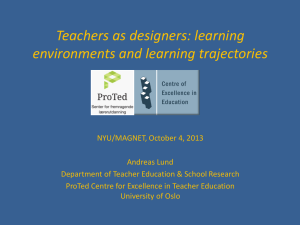 Activity Theory as Design for Learning and Teaching