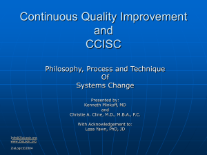 Continuous Quality Improvement