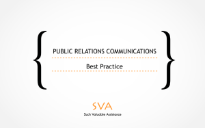 PUBLIC RELATIONS COMMUNICATION BEST PRACTISE