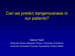 Seena Fazel - University of Oxford