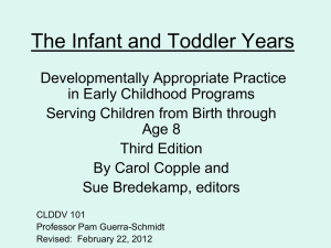 Infant & Toddler Development: Developmentally Appropriate Practice