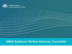 Establishment of an AMSA Seafarers Welfare Advisory Committee