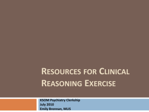 Psychiatry Clerkship