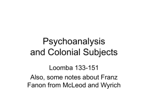 Psychoanalysis - Colorado Mesa University