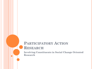 Participatory Action Research