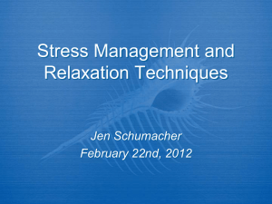 Stress Management and Relaxation Techniques