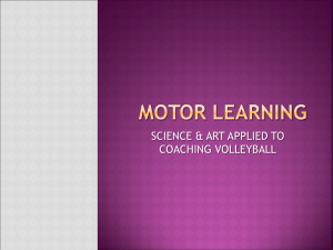 MOTOR LEARNING