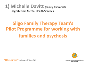 Family Therapy for Psychosis: Sligo Pilot Program