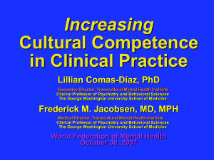 Cultural Competence in Clinical Practice Presentation