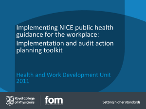 How to implement NICE guidance