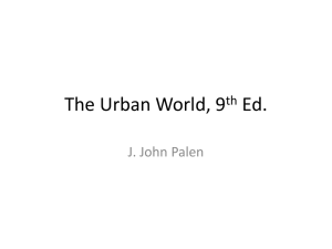 The Urban World: Urbanization, Growth, and Social Theories