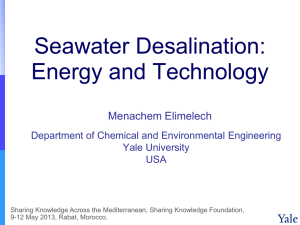 Forward Osmosis: potential applications and challenges