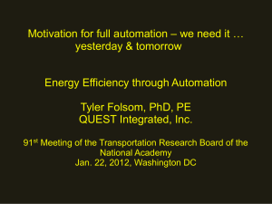 Energy Efficiency through Automation