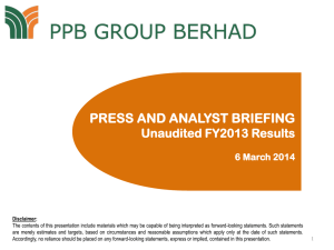 PPB GROUP BERHAD