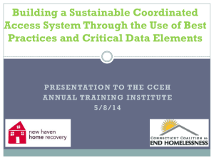 Publication - The CT Coalition to End Homelessness