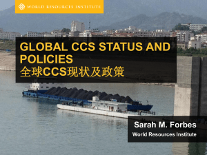 FEATURING Andrew Steer President and CEO, WRI Global CCS
