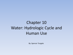 Hydrologic Cycle & Human Water Use: Presentation