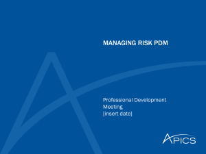 Managing Risk in Supply Chain: A Professional Development Presentation