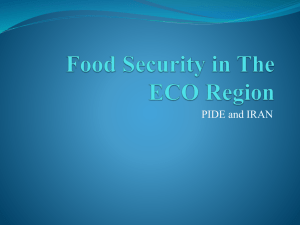 Food Security in The ECO Region