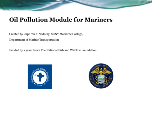 Marine Oil Pollution Power Point