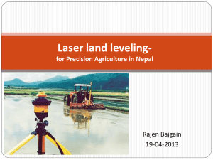 Laser Land Leveling for Precision Agriculture in Nepal