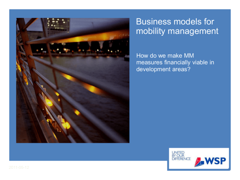 Business Models For Mobility Management