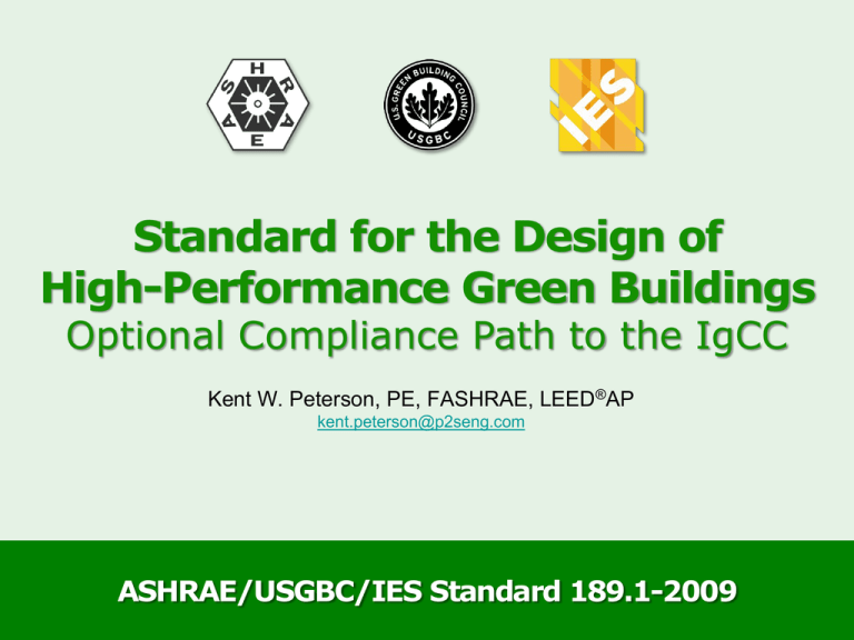 ASHRAE/USGBC/IESNA Std 189.1P