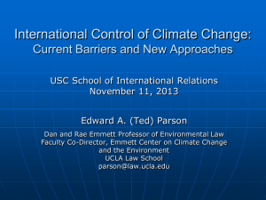 Parson Presentation - Centre for International Governance