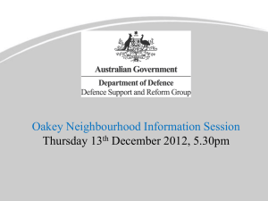 2012 Community Information Session