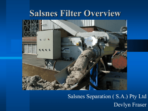 Salsnes Filter Overview: Wastewater Treatment Technology