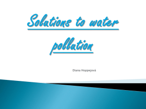 Solutions to water pollution
