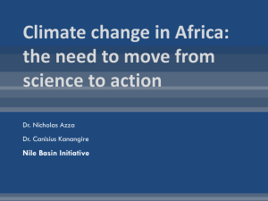 Climate change in Africa: the need to move from science to action